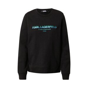 Karl Lagerfeld Mikina  černá / modrá