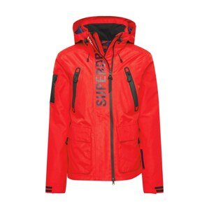 Superdry Snow Outdoorová bunda 'Ultimate Rescue'  černá / bílá / ohnivá červená