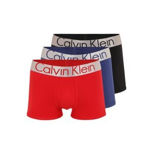 Calvin Klein Underwear Boxerky  červená / černá / kobaltová modř / stříbrně šedá
