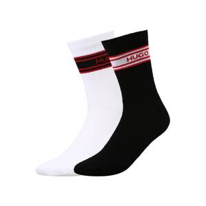 HUGO Ponožky  bílá / červená / černá