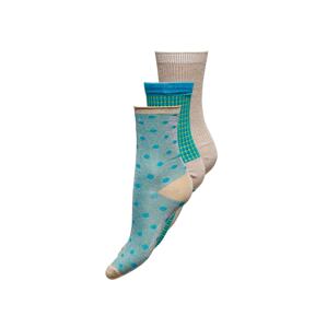 ONLY Ponožky 'Shay'  světle béžová / petrolejová / modrá / světle zelená