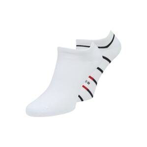 Tommy Hilfiger Underwear Ponožky  bílá / černá / červená