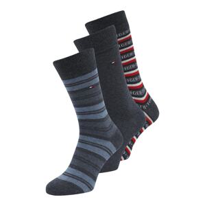 Tommy Hilfiger Underwear Ponožky  modrý melír / světlemodrá / červená / bílá