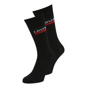 LEVI'S Ponožky  černá / bílá / námořnická modř / červená
