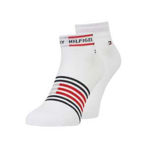 Tommy Hilfiger Underwear Ponožky  bílá / červená / černá / šedý melír