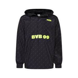 PUMA Sportovní bunda 'BVB'  černá / šedá / žlutá