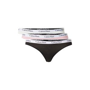 Calvin Klein Underwear Tanga  šedý melír / růžová / černá / bílá