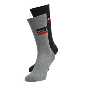 LEVI'S Ponožky  šedá / antracitová / bílá / červená