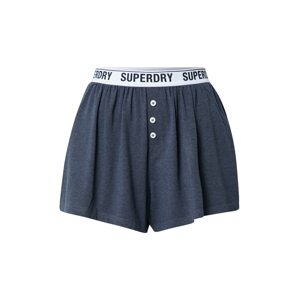 Superdry Pyžamové kalhoty  noční modrá / bílá