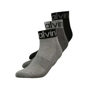 Calvin Klein Underwear Ponožky  tmavě šedá / šedý melír / černá