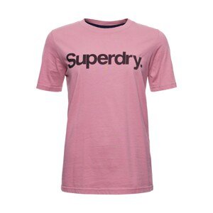 Superdry Tričko pink / černá