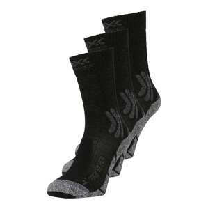 X-SOCKS Sportovní ponožky 'Trek Silver'  šedý melír / černá