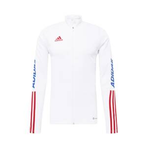 ADIDAS PERFORMANCE Sportovní bunda  bílá / červená / černá / tmavě modrá