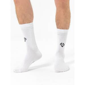 MOROTAI Sportovní ponožky ' Brand Logo Crew Socks ' bílá
