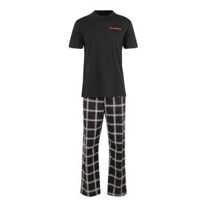 Karl Lagerfeld Pyžamo dlouhé  černá / červená / bílá