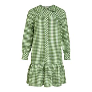 OBJECT Košilové šaty 'Bodil' světle zelená / bílá