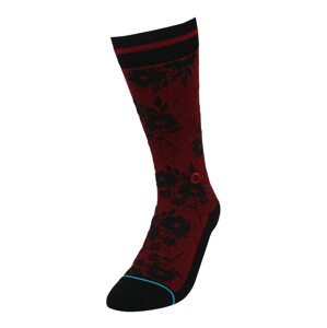 Stance Sportovní ponožky  tmavě červená / černá
