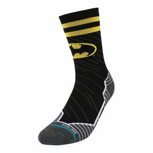Stance Sportovní ponožky 'DARK KNIGHT'  černá / šedý melír / tyrkysová / žlutá / bílá