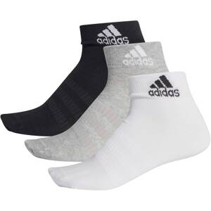 ADIDAS PERFORMANCE Sportovní ponožky 'Light Ankle Essentials'  světle šedá / černá / bílá