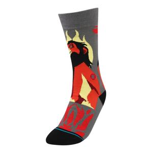Stance Sportovní ponožky 'SCAR CREW'  tmavě šedá / černá / oranžově červená / červená / pastelově žlutá