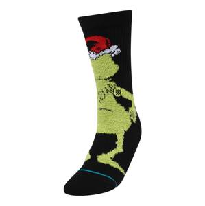 Stance Sportovní ponožky 'GRINCH'  černá / zelená / bílá / červená