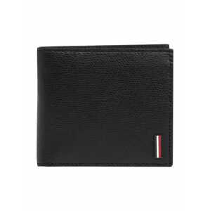 TOMMY HILFIGER Peněženka  černá / červená / bílá / tmavě modrá