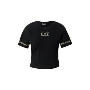 EA7 Emporio Armani Tričko  černá / cappuccino