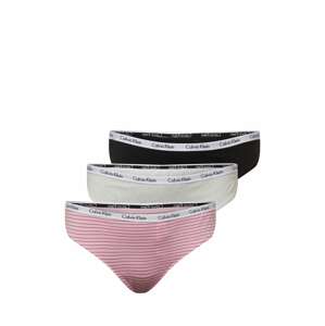 Calvin Klein Underwear Plus Tanga 'Carousel'  černá / šedý melír / růžová / červená / bílá