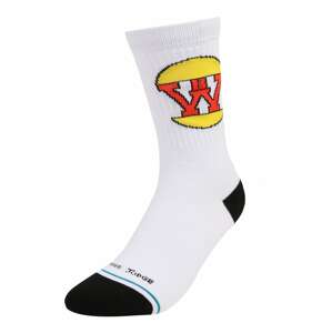 Stance Sportovní ponožky 'BURGERWORLD'  žlutá / petrolejová / červená / černá / bílá