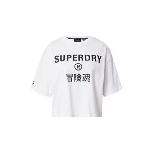 Superdry Funkční tričko 'Code Core'  bílá / černá