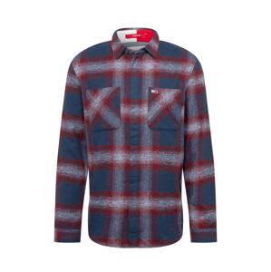 Tommy Jeans Košile tmavě modrá / červená třešeň / bílá