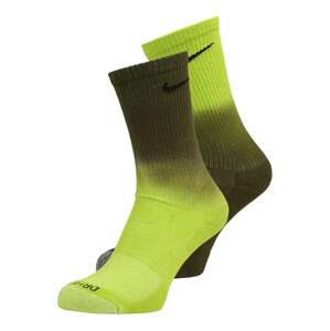 Nike Sportswear Ponožky  khaki / limetková