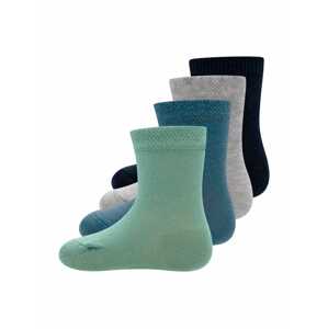 EWERS Ponožky šedý melír / petrolejová / rákos / černá