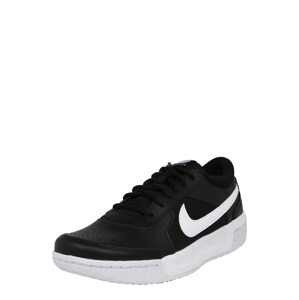 NIKE Sportovní boty 'Court Zoom Lite 3'  černá / bílá