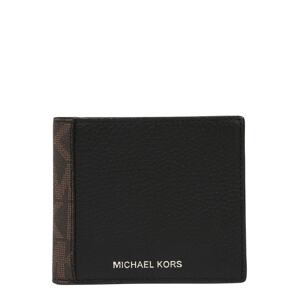 Michael Kors Peněženka  hnědá / stříbrná / čokoládová / černá