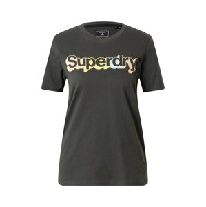 Superdry Tričko 'Vintage Core Logo'  světlemodrá / žlutá / broskvová / černá