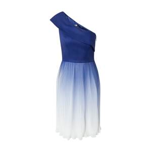 Chi Chi London Koktejlové šaty  tmavě modrá / bílá