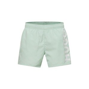 HUGO Plavecké šortky 'ABAS'  pastelově zelená / bílá