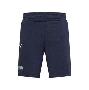 PUMA Sportovní kalhoty  námořnická modř / mátová / pastelově žlutá