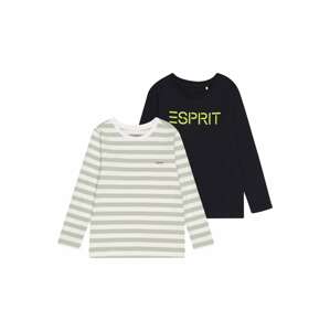 ESPRIT Tričko  námořnická modř / bílá / zelená / šedá