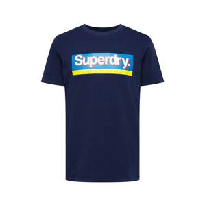 Superdry Tričko modrá / žlutá / humrová / bílá