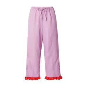 Dora Larsen Pyžamové kalhoty 'ALMA'  fialová / červená