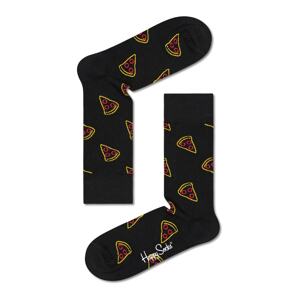 Happy Socks Ponožky 'Pizza Slice'  černá / žlutá / červená