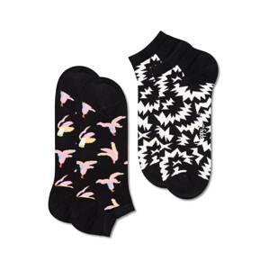Happy Socks Ponožky 'Banana Break'  černá / bílá / růžová / žlutá