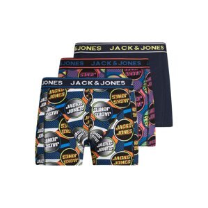 JACK & JONES Boxerky  marine modrá / námořnická modř / oranžová / pink / bílá