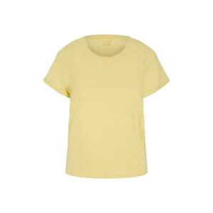 TOM TAILOR Tričko  bílá / světle žlutá
