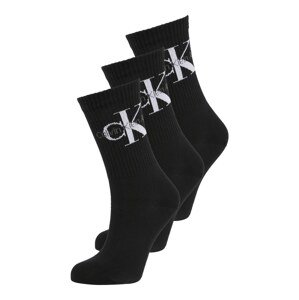 Calvin Klein Underwear Ponožky  černá / bílá / tmavě šedá