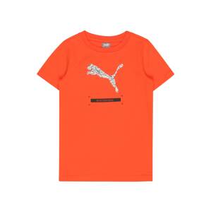 PUMA Funkční tričko 'BETTER'  oranžová / světle šedá / černá