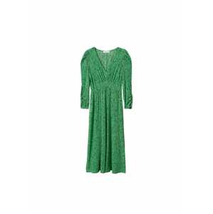MANGO Košilové šaty 'Pomelo'  zelená / černá