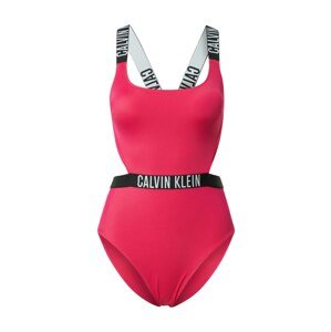 Calvin Klein Swimwear Plavky  tmavě růžová / černá / bílá